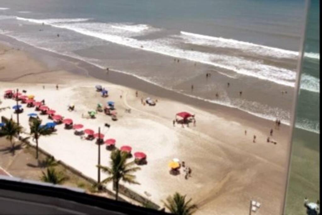 Ap Frente Mar Com Ar-Condicionado E Varanda Gourmet Mongaguá Exteriér fotografie